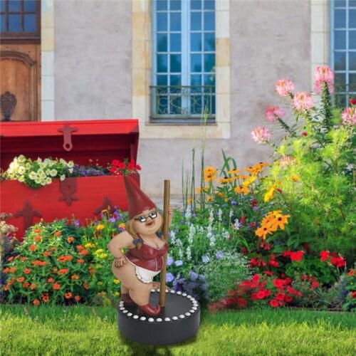 Garden Ornament Pole Dance Girl Dancing Girl Statue 3D Resin Craft Sculpture Painted Garden Decor Figurine Artwork Birthday Gift