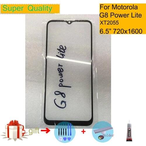 6.5" For Motorola Moto G8 Power Lite XT2055-1 XT2055-2 XT2055-4 Touch Screen Panel Front Outer Screen Glass Lens Replacement