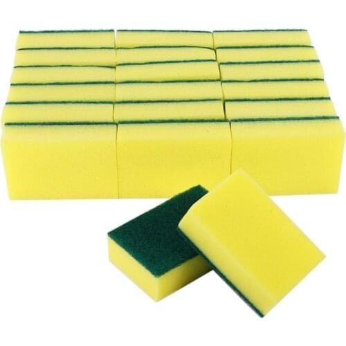 Heavy Duty Multi Use Cleaning Sponges rub Non-Scratch Sponge Scrubbing Dish Sponges Use for Kitchens, Bathroom, Car & Odor Free