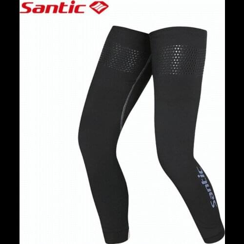 Santic MTB Bike Long Leg Warmers Keep Warm Outdoor Sports Cycling Leg Warmers UV Protect Tights Leg Warmers Men Autumn Winter