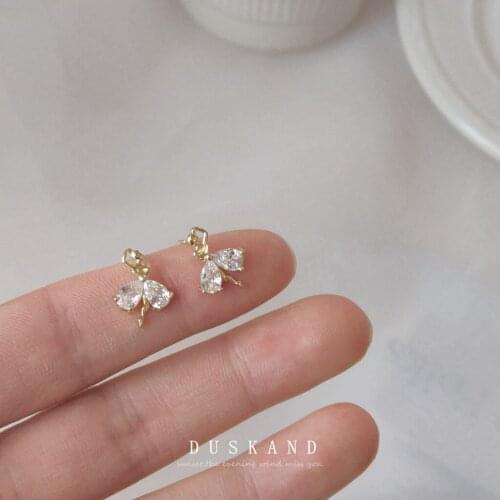 925 Silver Needle Plated 14K Gold Creative Stud Earrings Womens Jewelry Wholesale Fashion Jewelry Earrings Cuffs Gift