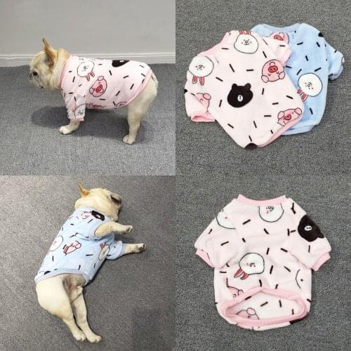 Winter Dog Hoodie Schnauzer Pug French Bulldog Clothes Welsh Corgi Clothing Bulldog Costume Soft Fleece Dog Pajamas Coat Outfit