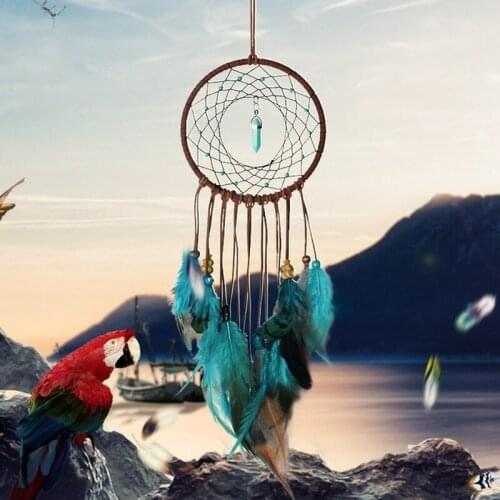1Pc India Retro Life Tree Colorful Feather Dream Catcher Wind Chimes Hanging Dream Catcher Christmas Party Home Decoration