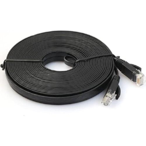 10pack 10m 30ft cable CAT6 Flat UTP Ethernet Network Cable RJ45 Patch LAN cable