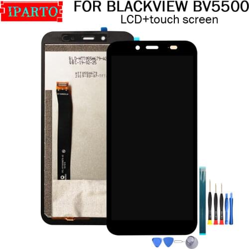 5.5 inch BLACKVIEW BV5500 LCD Display+Touch Screen Digitizer Assembly 100% Original LCD+Touch Digitizer for BLACKVIEW BV5500