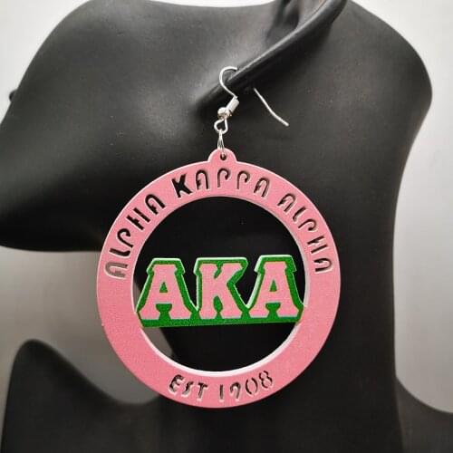 Free Shipping! AKA Wooden earrings