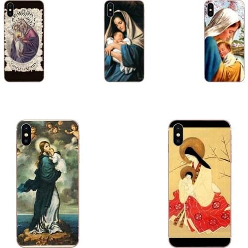 For Huawei NOVA 6 SE 5 P40 p30 lite Pro Honor V30 20 Pro Mate 30 Pro Lite 20s Cases Virgin Mary Christian Christmas Jesus