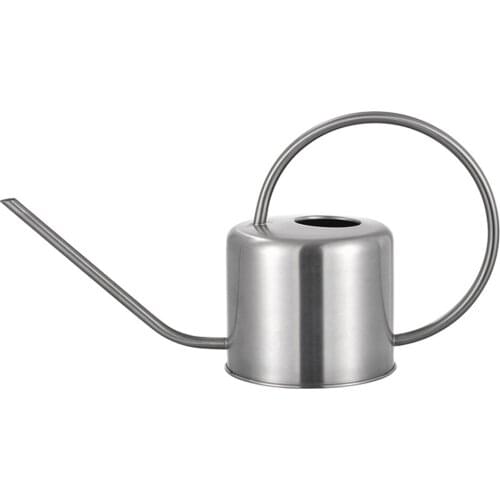 1pc 1.3L Plants Watering Can Stainless Steel Watering Pot Long Spout Succulents Watering Kettle Gardening Tool