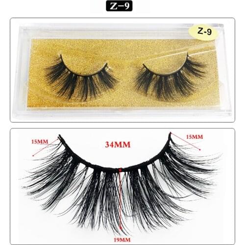 Flash girl the most popular Z series 32 models Mink Eyelashes 1 pair natural Full Strip Thick false Eyelashes
