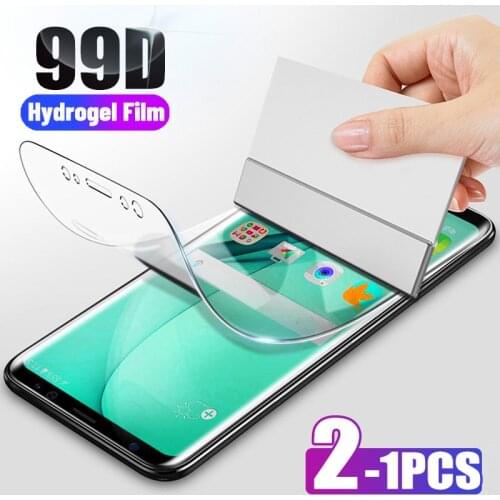 99D 2-1Pcs Hydrogel Film For Huawei P Smart Z 2018 2019 Y6 Screen Protector For Huawei Mate 20 P20 Lite P30 Pro Film Not Glass