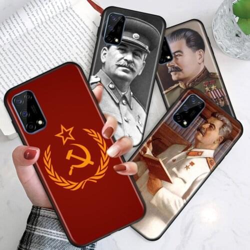 Russian Commander Stalin For Realme V15 X50 X7 X3 superzoom X2 C17 C11 C3 7i 7 6i 6S 6 5 Narzo 20 5G Pro Soft Phone Case