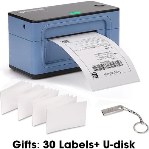 Sticker Label Printer 4 Inch Thermal Barcode Printer DHL UPS FedEx Shipping Label Print 1.7''-4.1'' Label for Shopify eBay