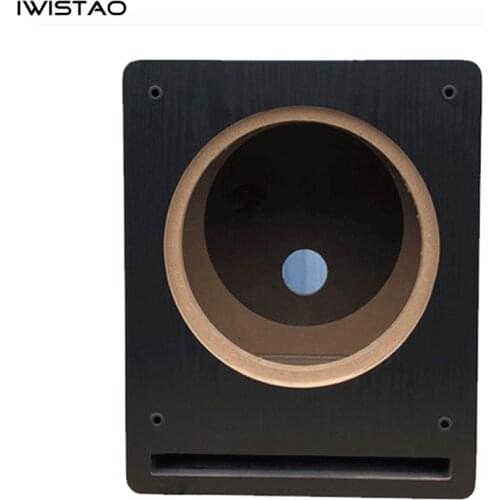 IWISTAO HIFI 10 Inch Subwoofer Empty Cabinet Passive Wooden Speaker Enclosure HDF Board DIY