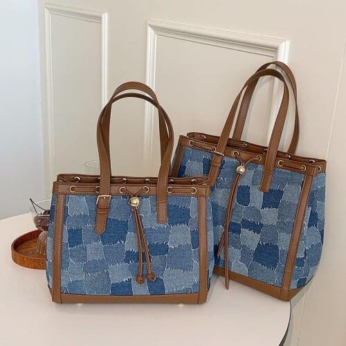 Plaid Large Tote Bag 2021 Winter New High-quality PU Leather Women Designer Handbag High Capacity Shoulder Messenger Bag