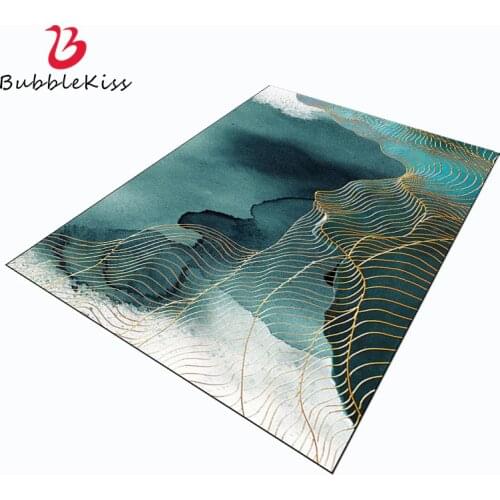 Bubble Kiss 2020 Area Rug for Living Room Abstract Ink Painting Pattern Thicken Carpet 40cmX60cm 100% Polyester Bedroom Rugs