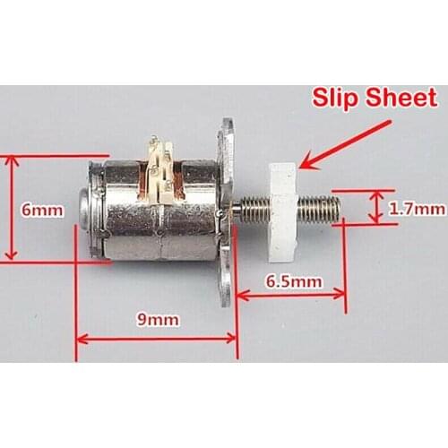Micro 6mm 2-Phase 4-Wire Precision Stepper Motor Slider Screw Nut Rod Moving Block Tiny Mini Stepping Motor for Digital Camera