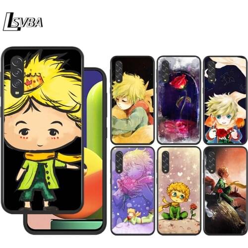 Cute Little Prince for Samsung Galaxy A90 A80 A70 A60 A50 A40 M30 A20E A2Core A10S A10E Silicon Soft Black Phone Case