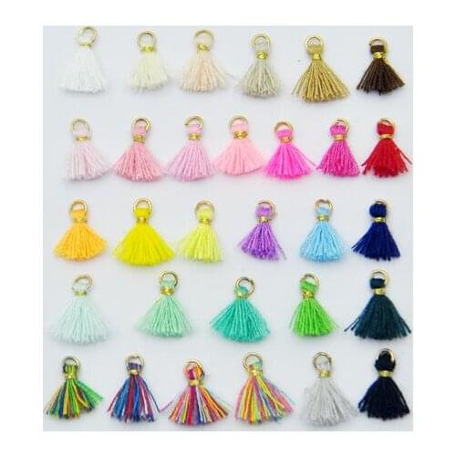 SICODA 20pcs mix Mini tassel for doll decoration DIY BJD fringe small clothes making 1cm long color mixed