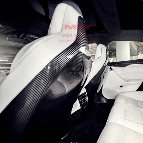 Model S Model X carbon seat back cover trim 2016-on