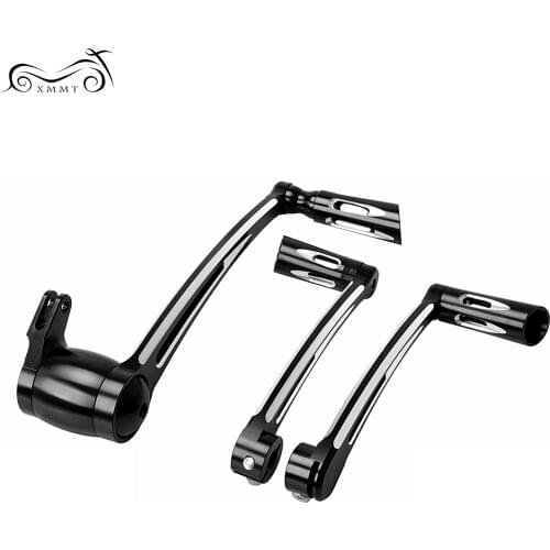 Motorcycle CNC Black Heel Toe Shift Lever Brake Arm Pedal Kit With Shifter Pegs For Harley Electra Road Glide FLHR FLHR