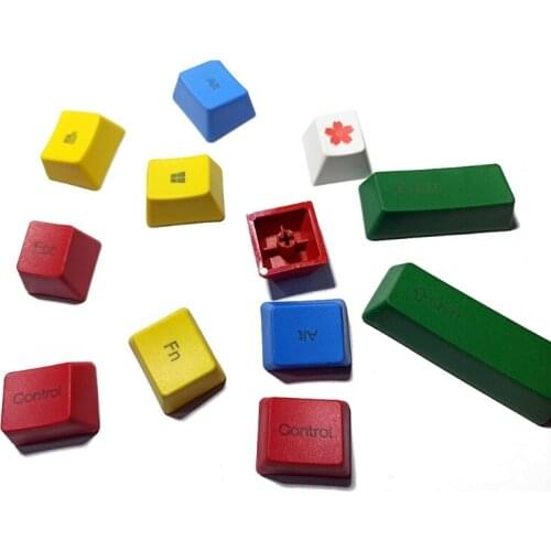 N7MA 12 Keys Laser-Engraved PBT Keycap OEM Profile Color Matching Dye-Sub Keycaps