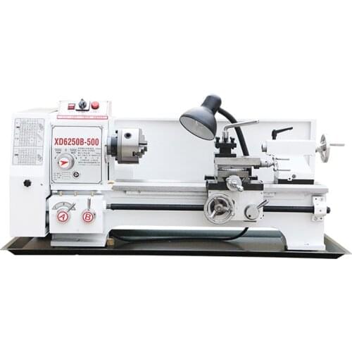 Upgraded Version Metal Lathe 750W Precision Bench Top Mini Metal Milling Lathe Variable Speed 250-1500 RPM Nylon Gear with A