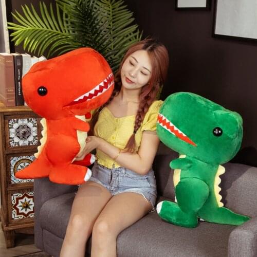 1pc 55/70cm Cute Dinosaur Plush Toys Cartoon Tyrannosaurus Cute Stuffed Animal Toy Dolls for Kids Children Boys Birthday Gift