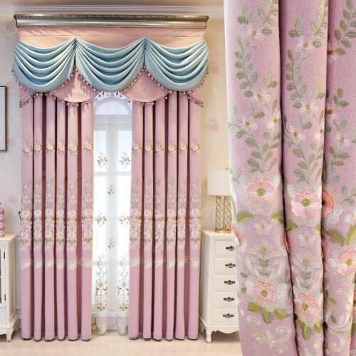 Modern Minimalist Atmosphere Luxury Tulle Curtains for Living Room Bedroom Embossed Embroidery Tulle Blackout Curtains Custom