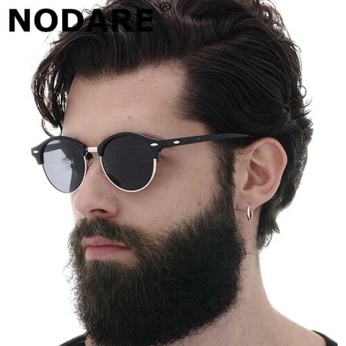 NODARE 2020 Classic Polarized Sunglasses Unisex Vintage Brand Design Round Sun Glasses For Men Women Oculos De Sol UV400 rays