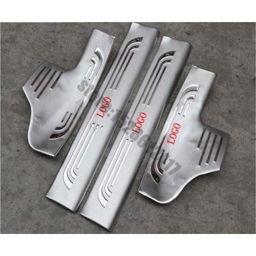 Car styling High Quality Inner Stainless Steel Door Sill Scuff Plate For Honda CRV CR-V 2012 2013 2014 2015 2016 Car Sticker