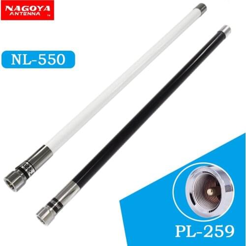 NAGOYA NL-550 VHF UHF 144mhz /430mhz Dual Band 200W 3.0dBi High Gain Fiberglass Antenna for Mobile Station Car Radio