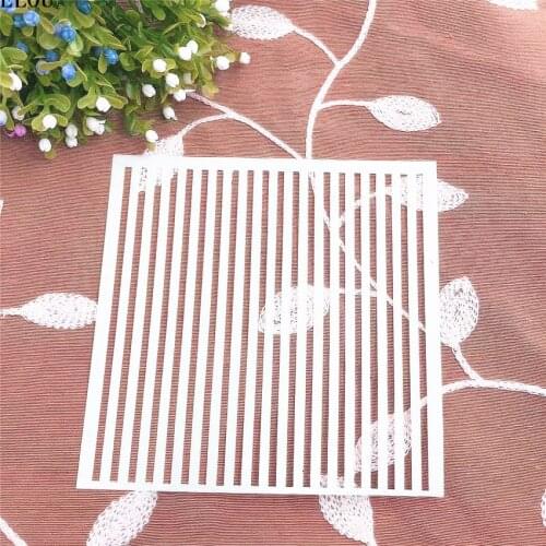 15*15 straight line scrapbook stencils spray plastic mold shield DIY cake hollow Embellishment printing lace ruler Easter