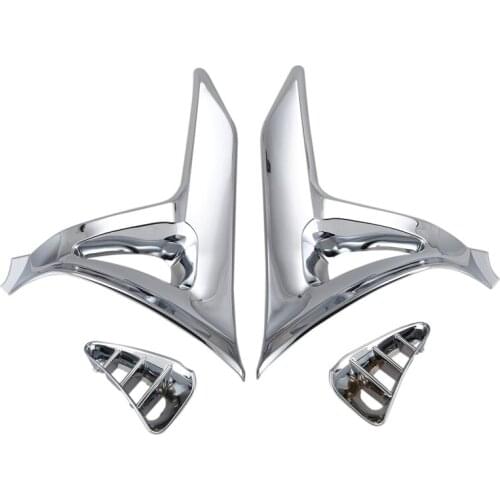 Triple-cornered Cover Battery Cover for Honda Gold Wing Gl 1800 Gl1800 Chrome Left Right Motorcycle Parts Modified Accessories