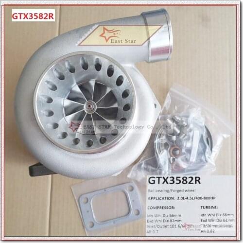 Turbo GTX3582R Billet wheel Dual Ball Bearing Racing Turbocharger GT3582R 400-800HP GTX3584R GTX3076R GTX3071R GTX2871R GTX2860R