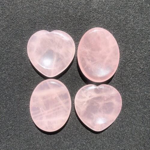 1pc High Quality Natural Crystals Rose Quartz Worry Relax Stones Palm Energy Reiki Aquarium Decoration Accessories Gemstone
