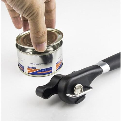 1PC Household Kitchen Tools Easy Manual Metal Can Opener Professional Effortless Stainless Steel Openers with Turn Knob PJ 010