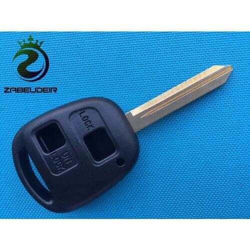 1Pcs Of New Replacement Shell For Toyota AVENSIS YARIS CARINA COROLLA Remote Key FOB 2 Button Case Toy47 Blade Uncut Shell Parts