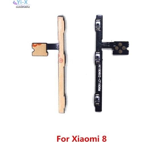 10pcs/lot Power On Off Volume Up Down Button Key Flex Cable For Xiaomi 8 /Mi8 /Mi 8