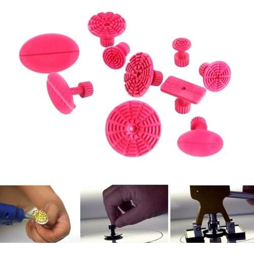 10Pcs Glue Pulling Tabs Glue Tabs Auto Body Dent Repair Tool Pulling Tabs Car Dent Removal Body Repair Kit