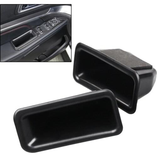 2Pcs/Set Car Black Front Left Right Armrest Door Storage Box Holder Fit For Ford Explorer 2011 2012 2013 2014 2015