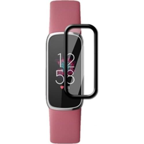 2Pcs Clear Protective Film Anti-scratch High Definition Resilient Smart Watch Full Coverage Screen Film Cover for Fitbit-Luxe