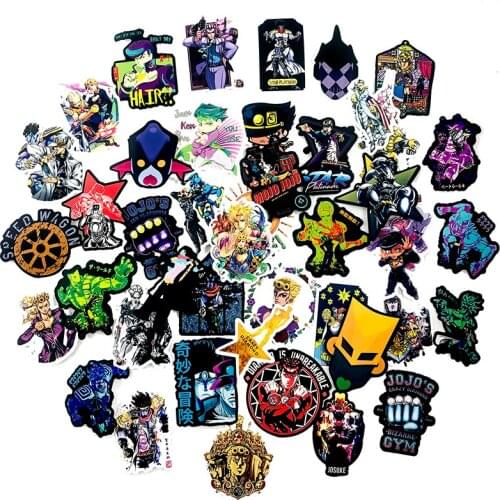 50Pcs Cartoon Adventure JOJO Cartoon Graffiti Sticker For Refrigerator Guitar Suitcase Scrapbook Bicycle Childrens Toy Sticker