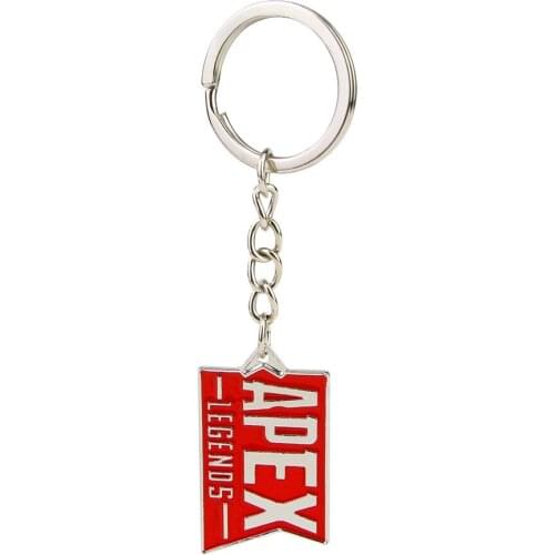 10 pcs/lot Hot game Apex legends keychain keyring stainless steel key chain Pendants action figure toy gifts
