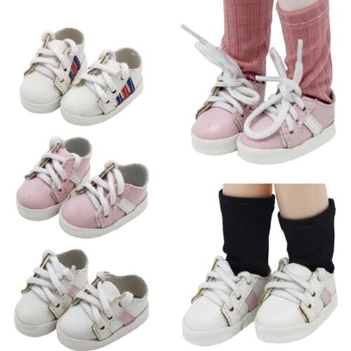 BJD 6-Cent Baby Shoes Sneakers 1/6 BJD Doll Baby and 15cm Plush EXO Dolls Toy Shoes Dolls&Accessories Best Gift for Kids
