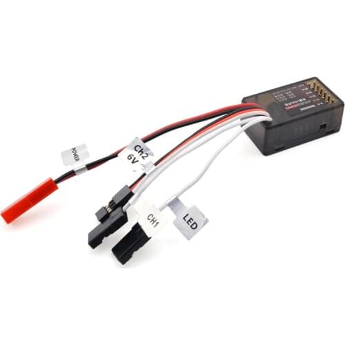 DUMBORC 10A Brushed Two Way ESC Light Control with Brake 6V 1.5A 2-3S for 130 180 270 Brushed Motor 1/24 1/28 RC Mini Vehicles
