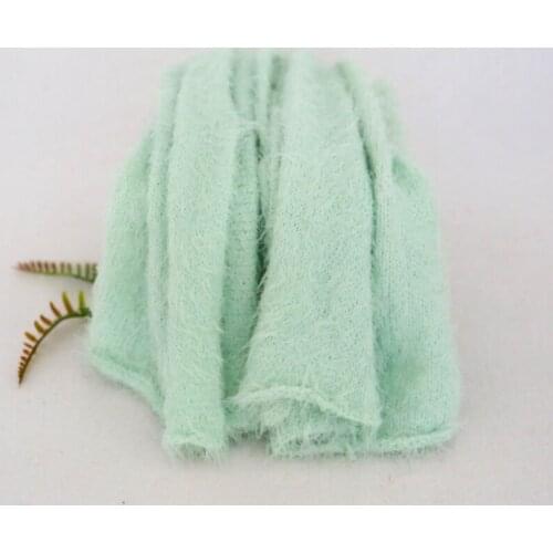 Fuzzy Stretch Knit Wrap Newborn photography props Baby swaddle sack fabric layer photo props Jersey Stretch wrap