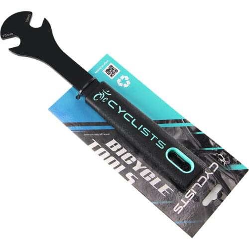 15mm Bicycle Pedal Wrench Spanner MTB Road Bike Repair Tool Alloy Steel Long Handle Professional Bike Cycling Bicycle Tools