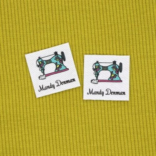 96piece Ironing Labels, Logo or Text, Personalized Brand , Clothing Labels, Custom Design, Cotton tags (YT207)