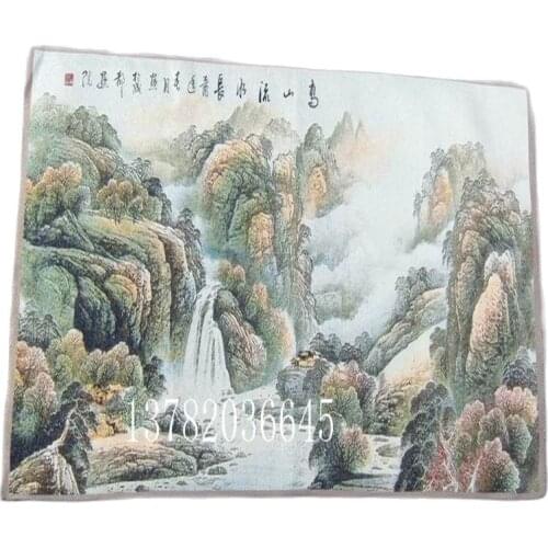 Chinese Handmade Silk Embroidery Hanging Painting Landscape Painting