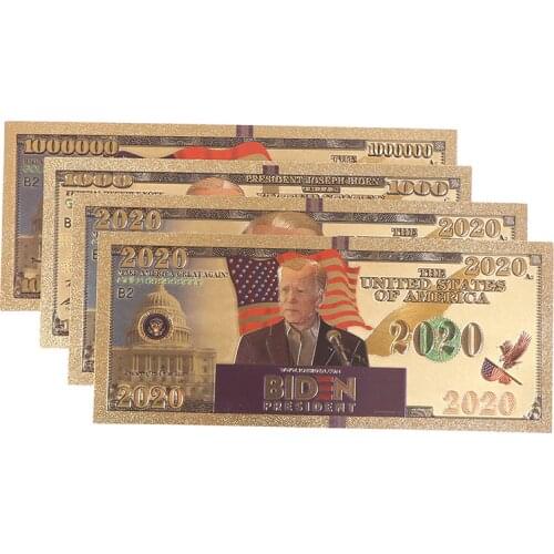 Creative Joe Biden President Commemorative Notes Fake Money Souvenir Collectible Coins